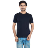 Clothe Funn Men's Round Neck Regular Fit, T-Shirt, Navy