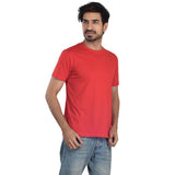 Clothe Funn Men's Round Neck Regular Fit, T-Shirt, Red