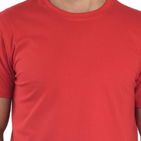 Clothe Funn Men's Round Neck Regular Fit, T-Shirt, Red
