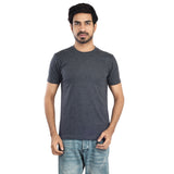 Clothe Funn Men's Round Neck Regular Fit, T-Shirt, Navy Melange