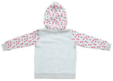 Clothe Funn Girls Classic Printed Hood Jacket with Zipper