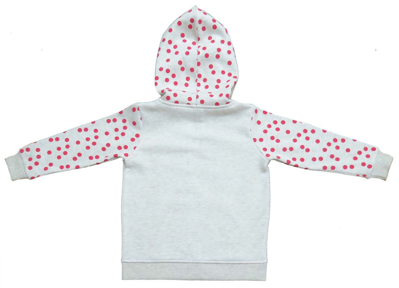 Clothe Funn Girls Classic Printed Hood Jacket with Zipper
