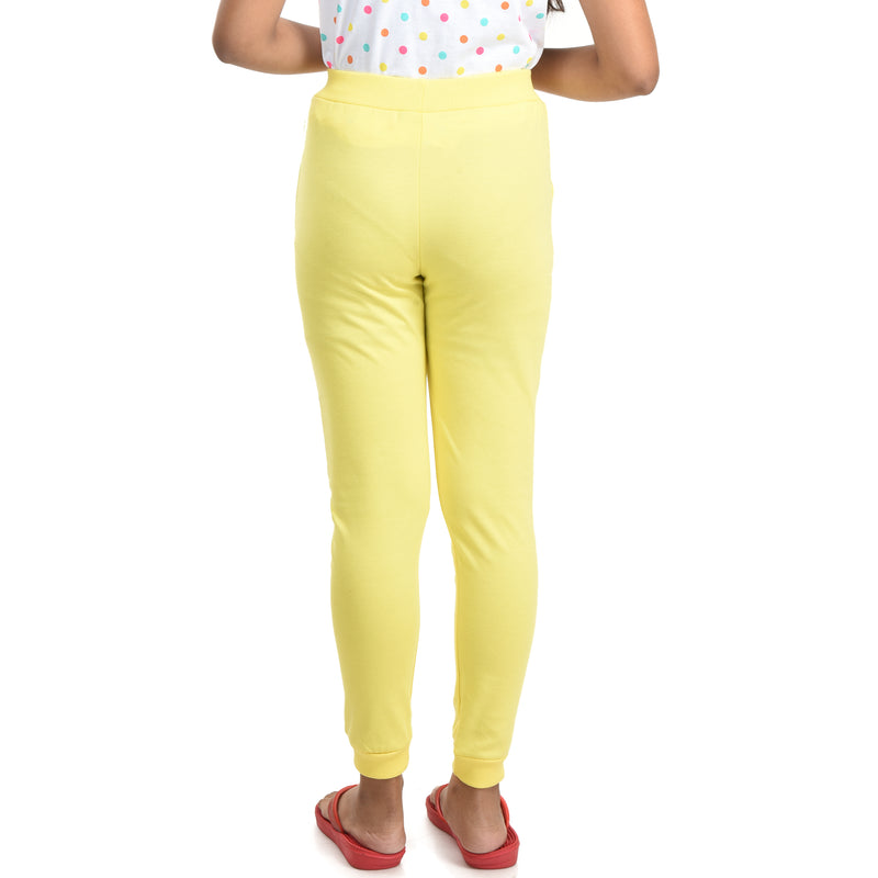 Clothe Funn Girls Trackpant Drifit, Lemon