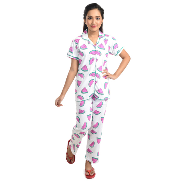 Clothe Funn Girls Night Suit, White (Wm)