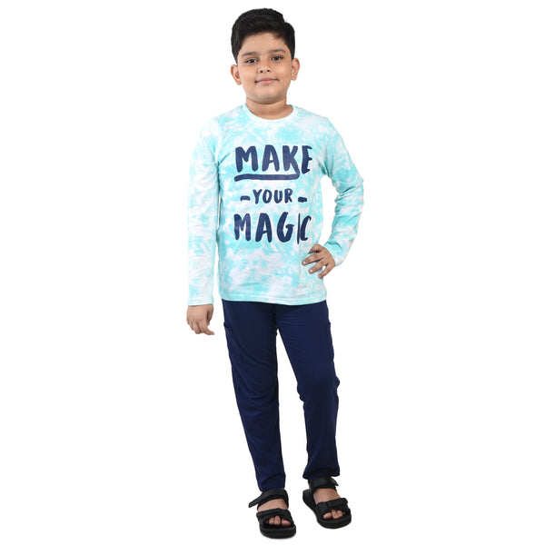 Clothe Funn Boys Set, White/Navy