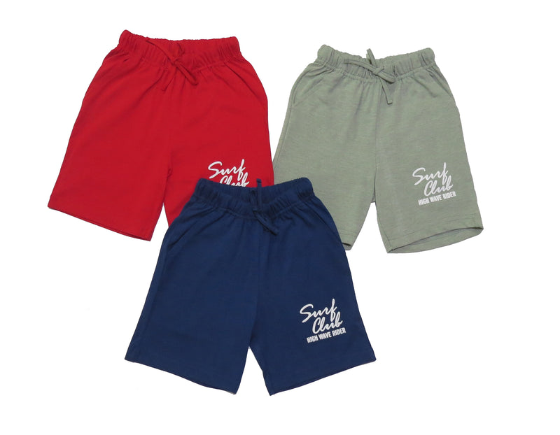 Clothe Funn Boys Regular Shorts, Combo 2