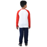 Clothe Funn Boys Set, WhiteAop/Navy