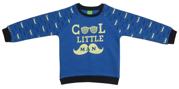 Clothe Funn Boys Sweatshirt, Blue AOP