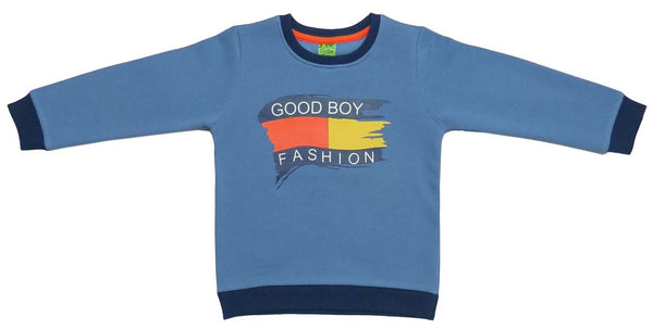 Clothe Funn Boys Sweatshirt, Sky Blue