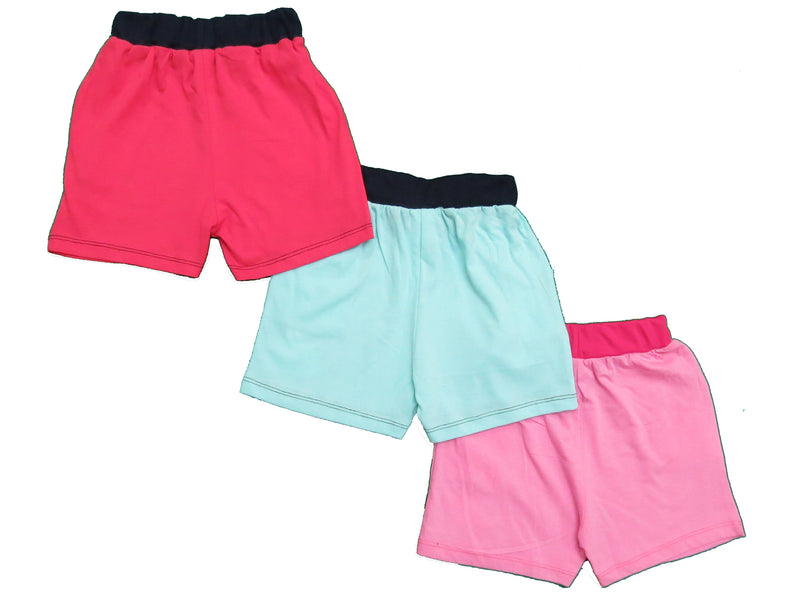 Clothe Funn Girls Hot Shorts, Combo 3