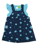 Clothe Funn New Born Baby Girls Dress, Navy/T.Blue