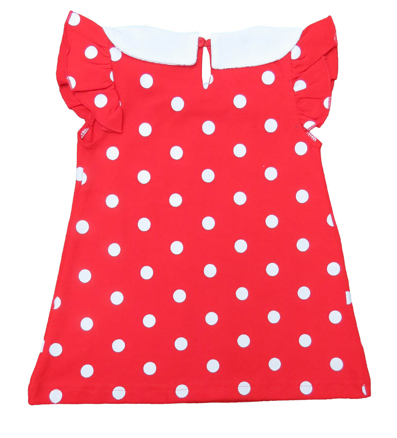 Clothe Funn New Born Baby Girls Dress, Red