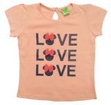 Clothe Funn Baby Girls Coordinate Set, Peach/Navy