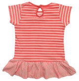 Clothe Funn Baby Girls Frock With Bloomer,Off white/Peach