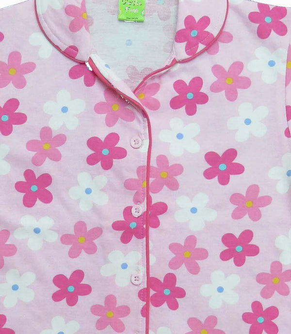 Clothe Funn Girls Night Suit, Pink AOP