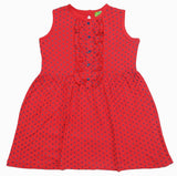 Clothe Funn Baby Girl's Dress, Coral Dotted