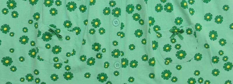 Clothe Funn Baby Girls Dress Lt. Green AOP