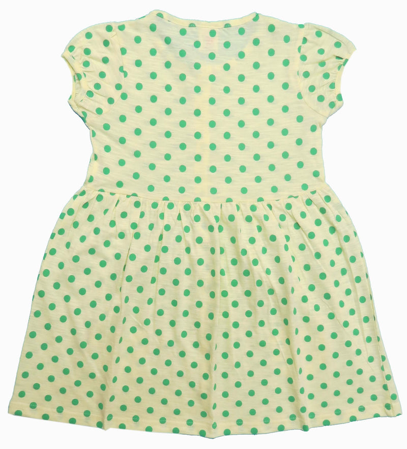 Clothe Funn Baby Girls Dress Lemon Dotted