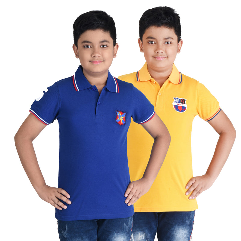 Clothe Funn Boys Polo T-Shirt, Combo-7