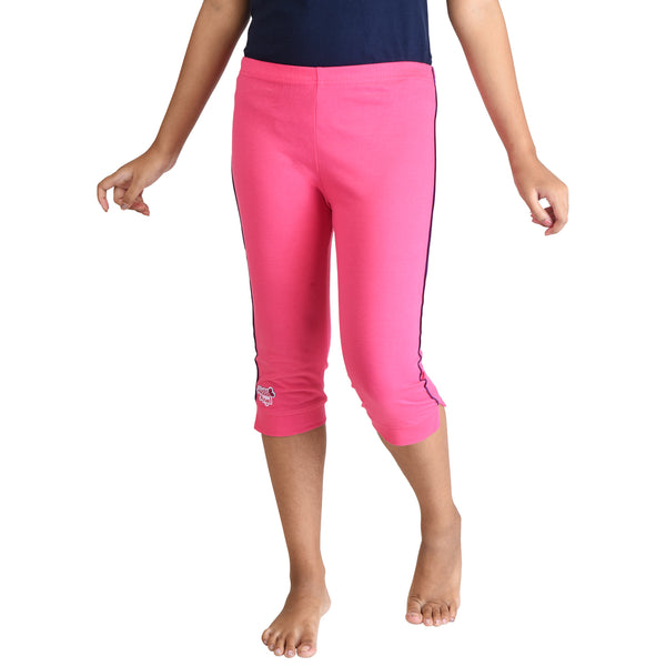 Clothe Funn Girls Capri, Combo:-6 (Pink/Peach/Lemon)