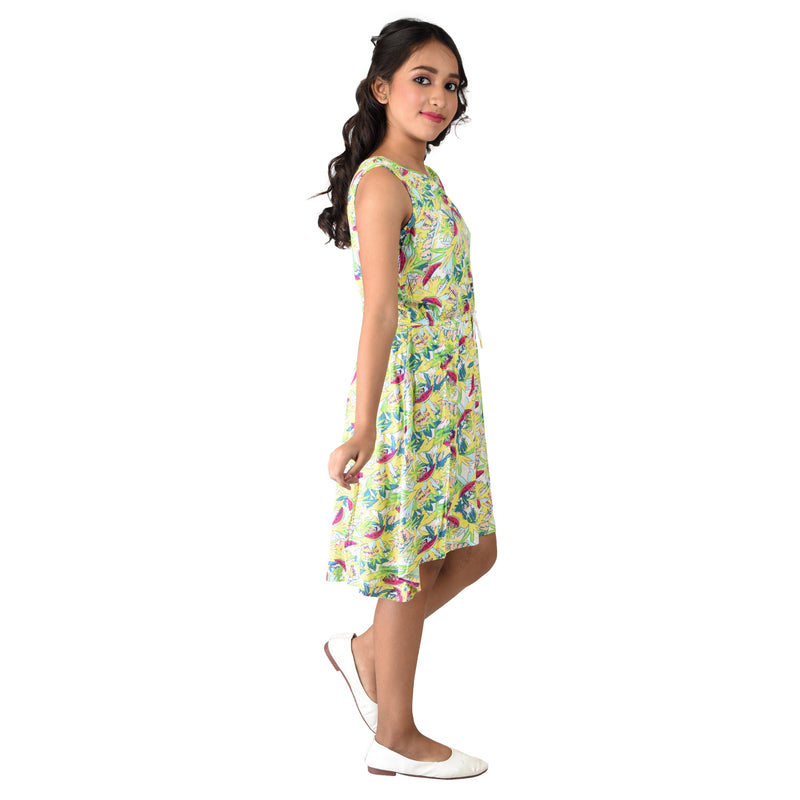 Clothe Funn Girls Frock, Multicolor