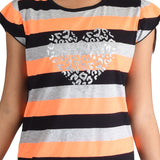 Clothe Funn Girls Frock, Orange/Black