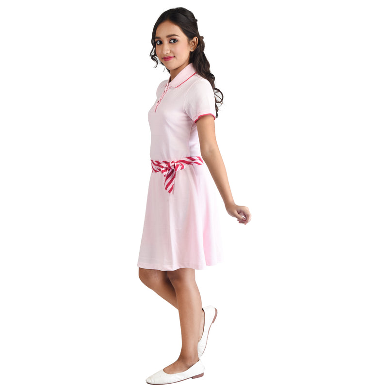 Clothe Funn Girls Kulti  Frock, Pink