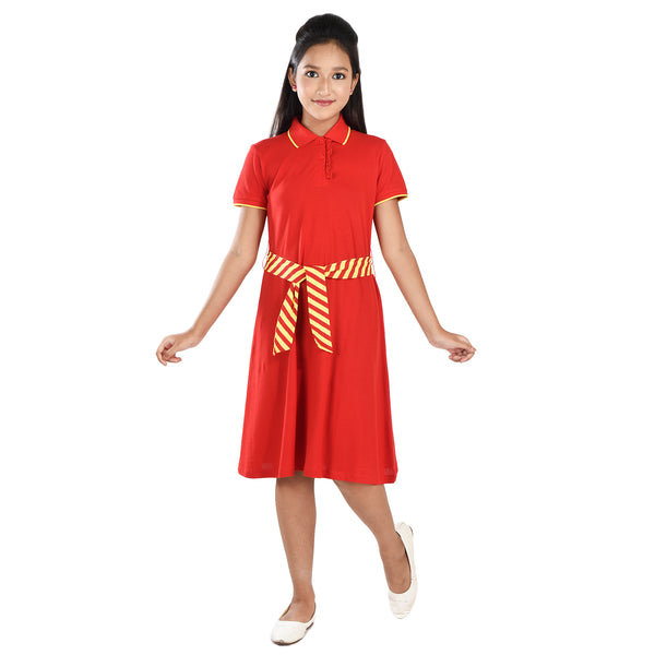 Clothe Funn Girls Kulti  Frock, Red