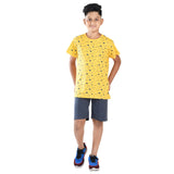 Clothe funn Boys Coordinate Set,Boys Nightwear Set, Gold