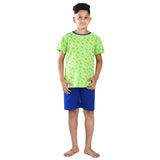 Clothe funn Boys Coordinate Set,Boys Nightwear Set, Sea Green