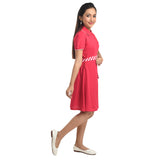 Clothe Funn Girls Kulti  Frock, Fuschia