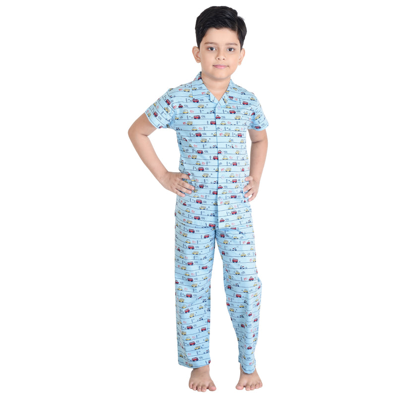 Shopmozo 100% Cotton Kids Sleep Wear Pajama Top Night Suit For Boys & Girls  (SM-002031_Parent) - ShopMozo