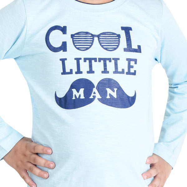 Clothe Funn Boys Set, Sky Blue/Navy