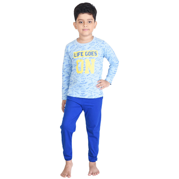 Clothe Funn Boys Set, Sky Blue/Royal