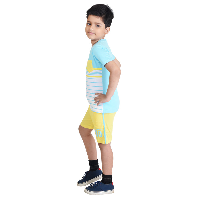 Clothe Funn Boys Set, Stripes/Yellow