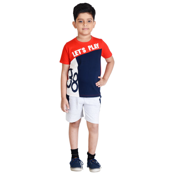 Clothe Funn Boys Set, Navy/Red