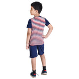 Clothe Funn Boys Set, Stripes/Navy