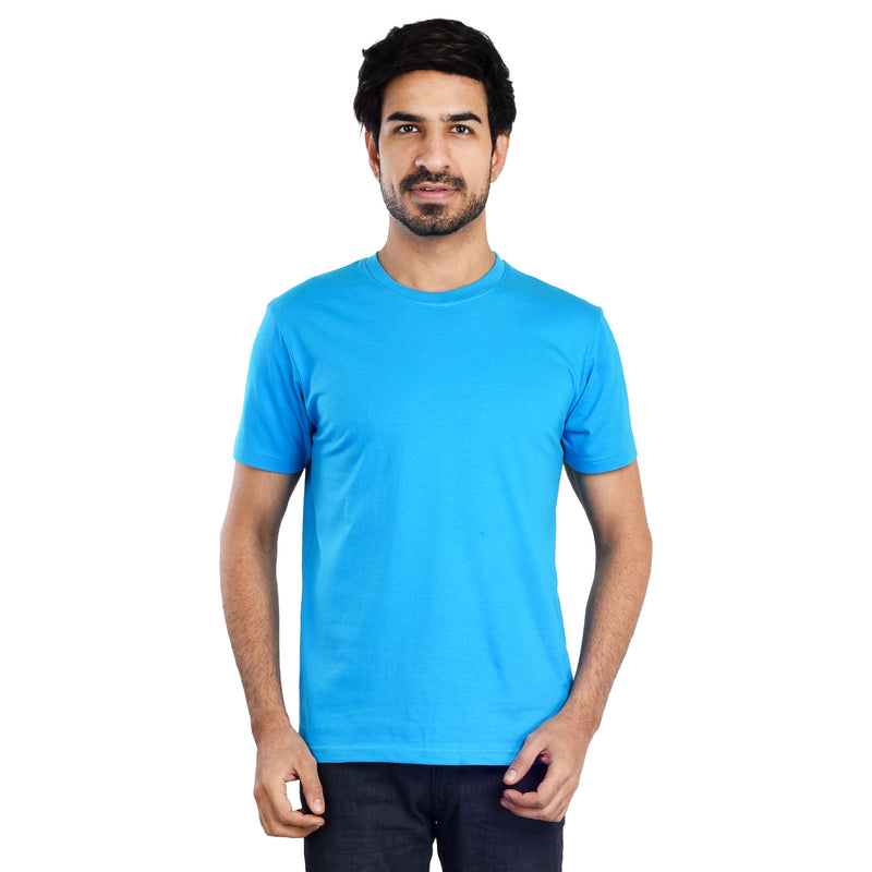 Clothe Funn Men's R/N Tee, Turq Blue