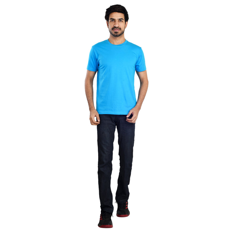 Clothe Funn Men's R/N Tee, Turq Blue