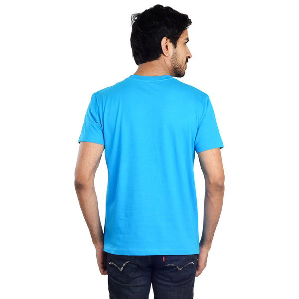 Clothe Funn Men's R/N Tee, Turq Blue