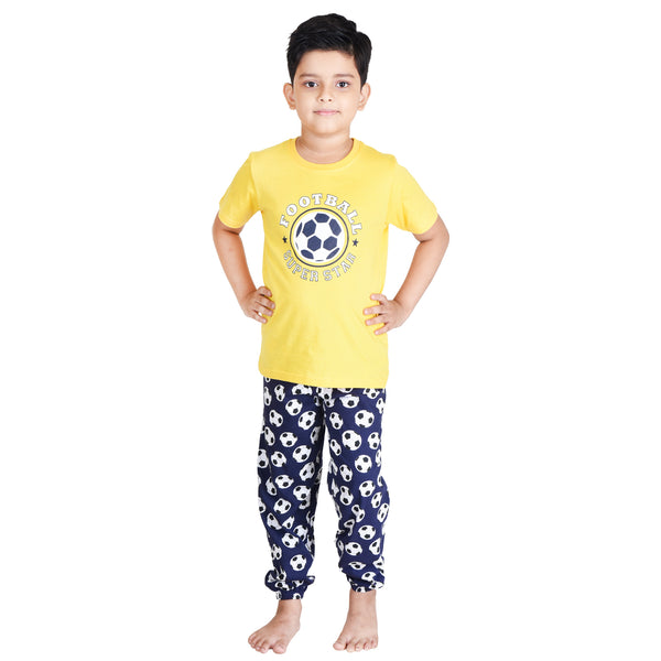 Clothe Funn Boys Set, Yellow/Navy