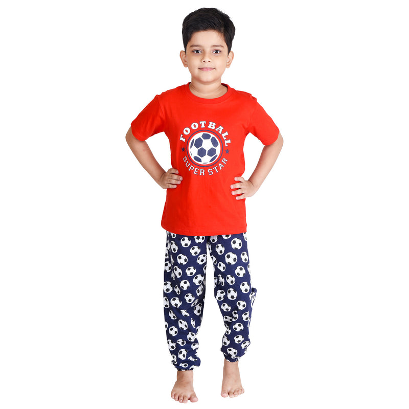 Clothe Funn Boys Set,Red/Navy