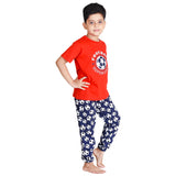 Clothe Funn Boys Set,Red/Navy