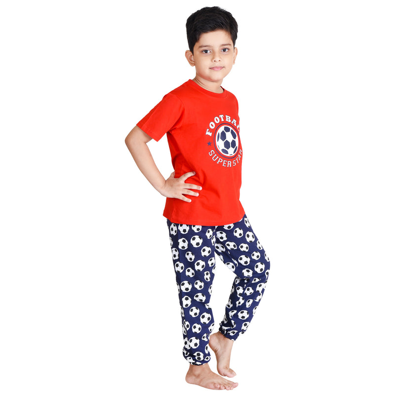 Clothe Funn Boys Set,Red/Navy