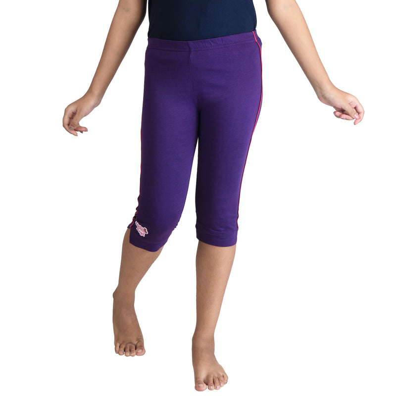 Clothe Funn Girls Capri, Combo:-10 (Fischia/Purple/Red)