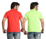 Clothe Funn Mens Polo T-Shirt Emb, Combo 3