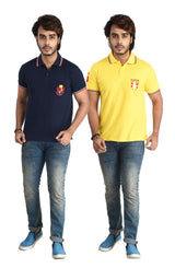 Clothe Funn Mens Polo T-Shirt Emb, Combo 6