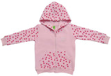 Clothe Funn Girls Classic Printed Hood Jacket with Zipper