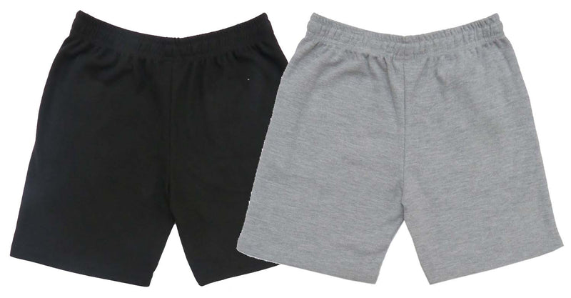 Clothe Funn Boys Regular Shorts, Black/Ecru Mel, Combo:-1,(Pack Of 2)