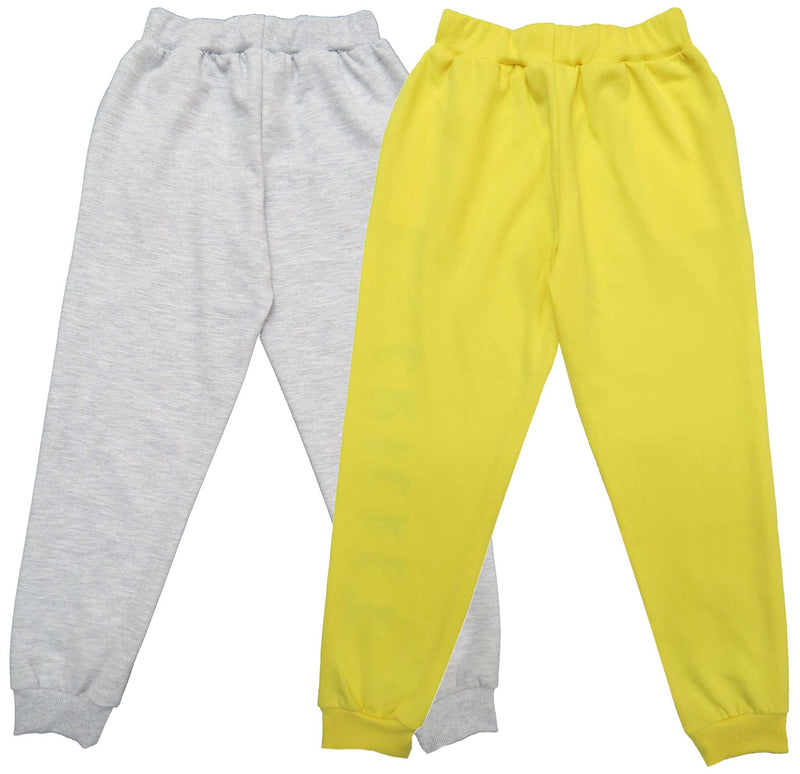 Clothe Funn Boys Track DriFit, Yellow/Ecru Mel (Pack Of 2)